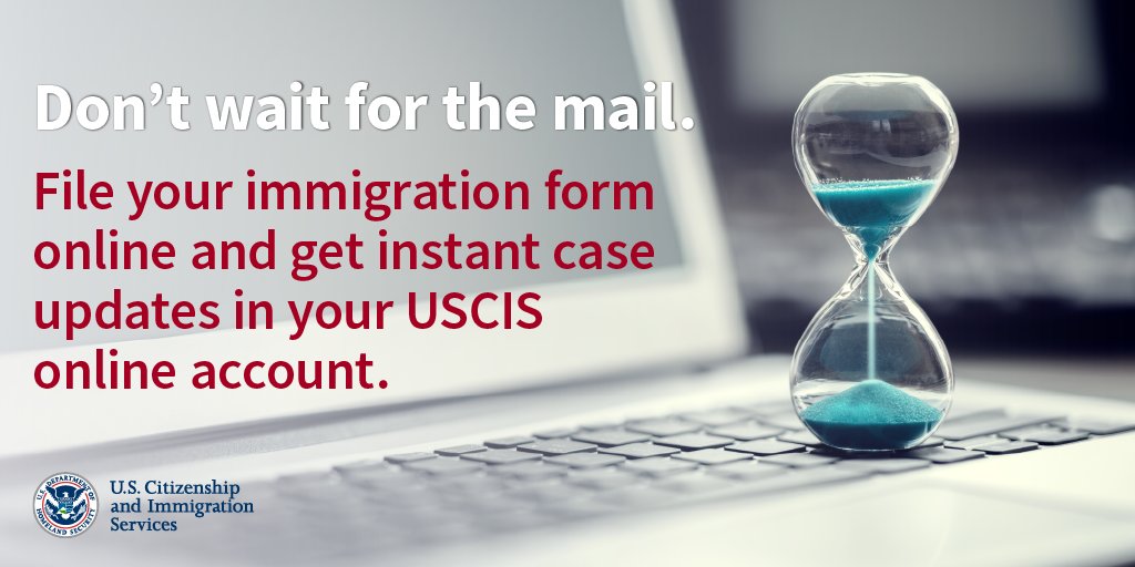 Do you want instant access to updates on your case? You can get them anywhere, anytime on your computer or mobile device by creating a free USCIS online account. Sign up today: myaccount.uscis.gov/users/sign_up#…
