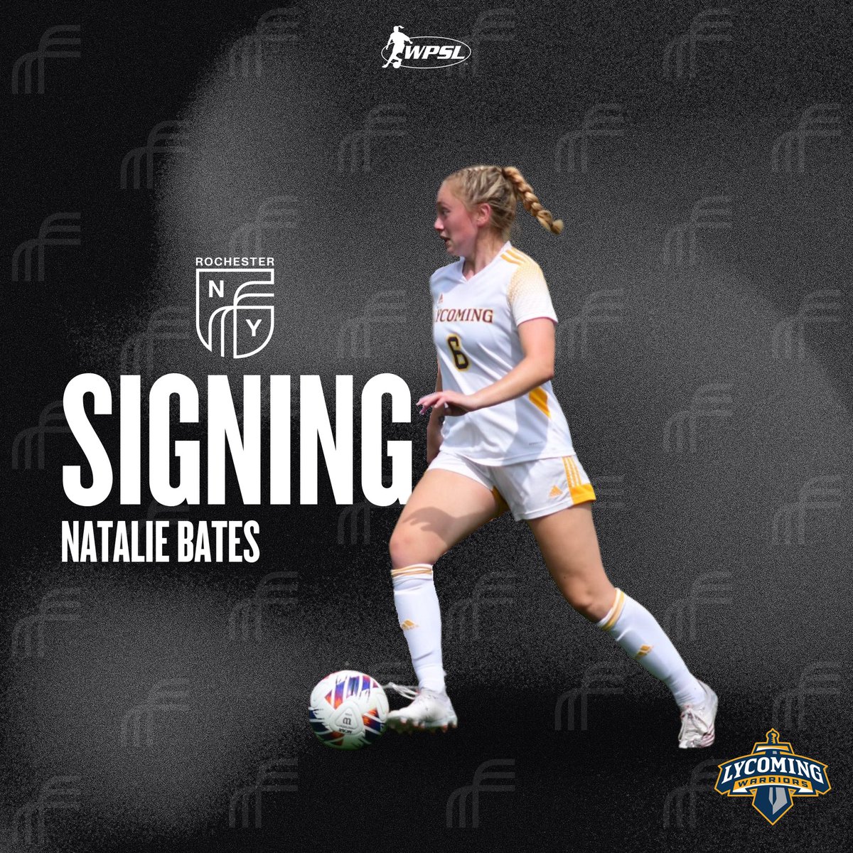 Signing Alert 🤩

Natalie Bates | Lycoming

#rnyfcwpsl #WPSL #signing #soccer #womenssoccer #BelieveToAchieve