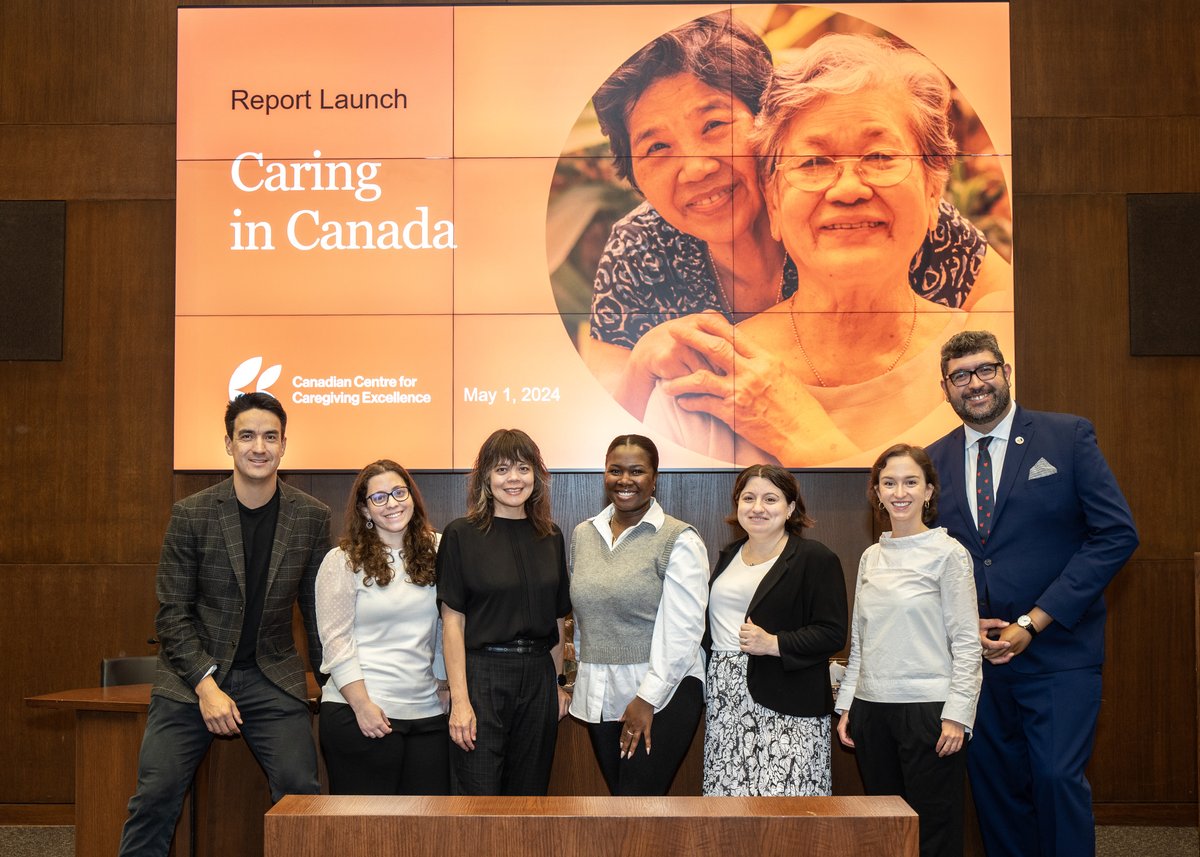 It’s National Caregiver Month! We are thrilled to launch our new report, Caring in Canada, today featuring survey insights from caregivers and care providers across Canada. bit.ly/3QpIhC4 #CdnCaregiving @munkschool @LivMendelsohn @James_Janeiro