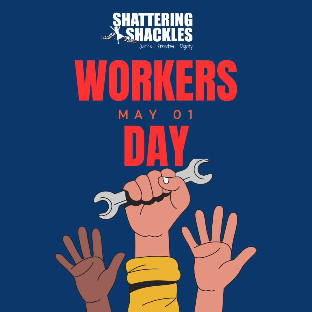 Happy Worker's Day from all of us at Shattering Shackles NPC!

#shatteringshacklesnpc #makingadifference #createawareness #supportthecause #shatteringshackles #fightinghumantrafficking #stophumantrafficking #jointhefight #sponsorshipneeded #donate #setthecaptivesfree