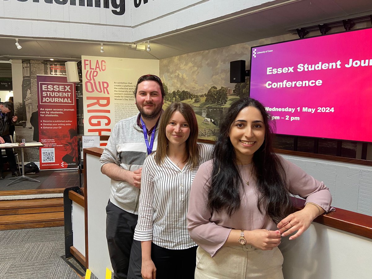 Such a great day today hosting our first ever Essex Student Journal conference with <a href="/thomaswotm/">Tom O'Toole-Mills</a> and <a href="/k1m1a/">Kimia</a> 🥳 

I absolutely loved hearing from some of our authors about their research, and was so happy to welcome back three of our previous student journal editors too!