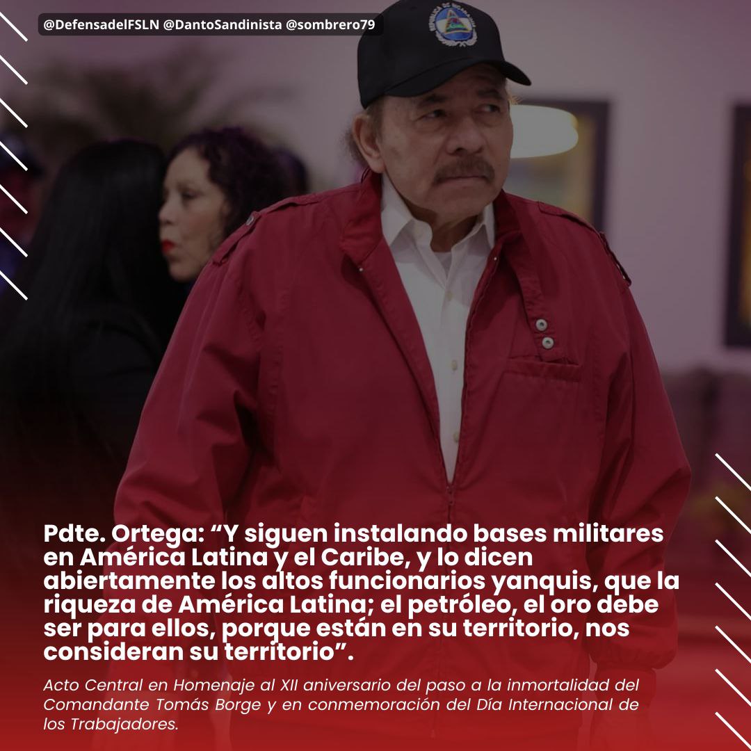 Comandante Presidente Cro. Daniel Ortega Saavedra #EnDefensaDelFSLN #SomosUNAN #4519LaPatriaLaRevolución #ManaguaSandinista