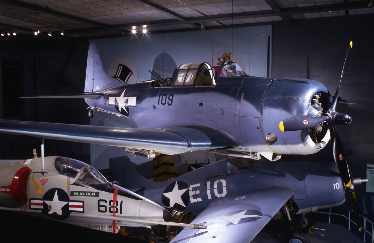 The Douglas SBD Dauntless was one of the truly great aircraft of World War II. It played a major role throughout the Pacific, especially at the Battle of Midway. It flew for the first time on this day in 1940. Pictured here is the Museum's SBD-6.