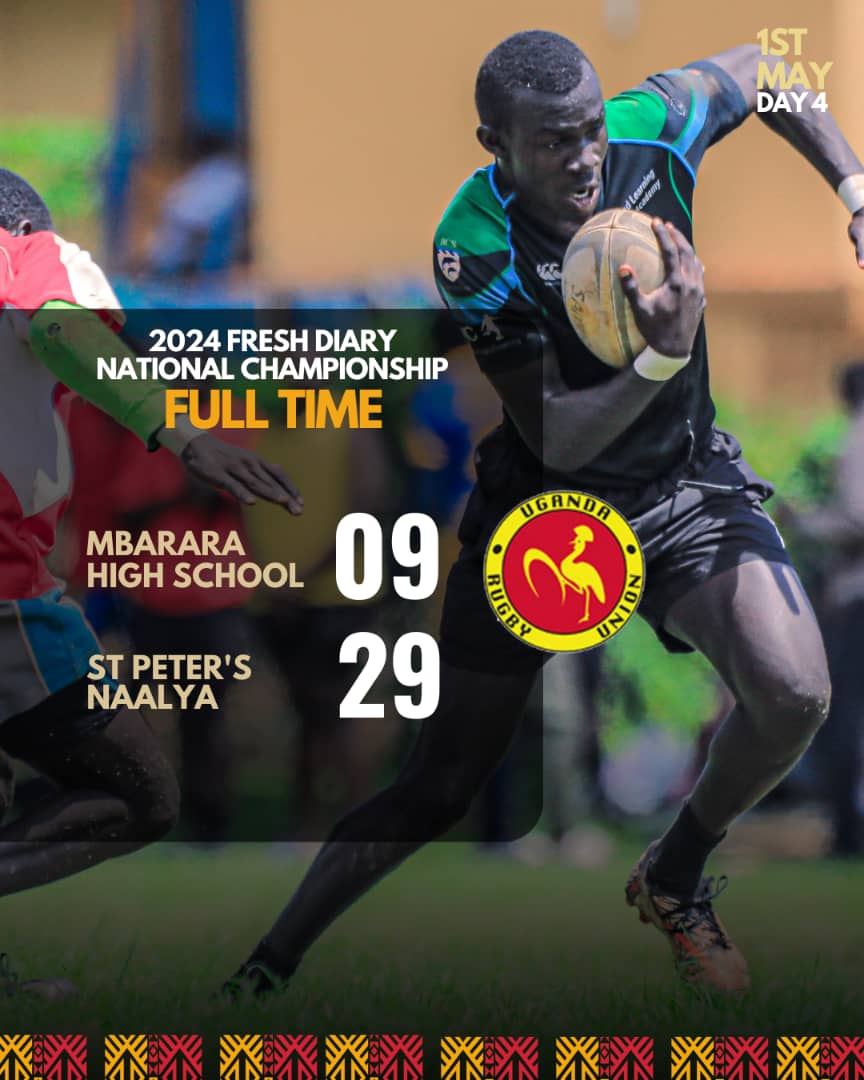 St.Peters Nalya disappoints Mbarara High School in their Game Day 4 encounter- USSSA Games 2024.

#SupportSchoolsRugby