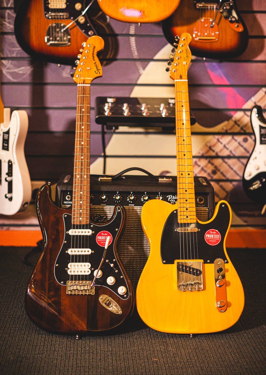 🤔 Which guitar is more BEGINNER FRIENDLY? 🤔 🎸 Squier Strat or Squier Tele? 🎸 If you want to channel the sound and style of those vintage classics without breaking the bank, the Squier Classic Vibe is the series for YOU! 🔥 gtrgtr.uk/SquierCVX