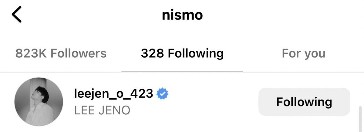 jeno got nyfw, fashionweek, and nismo following him😭