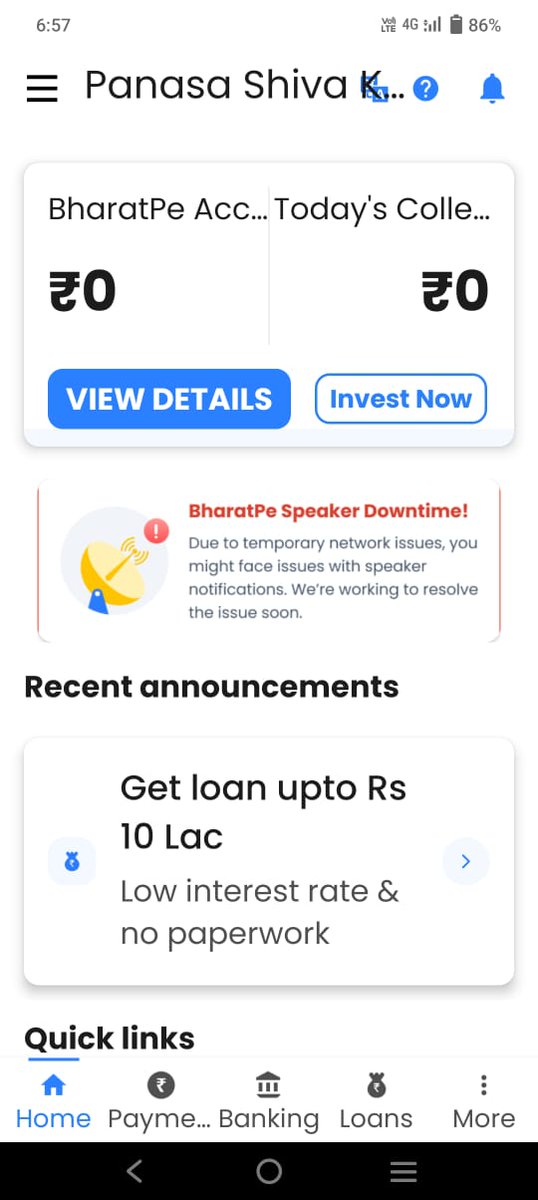 This is bharatpe app it is an useless app for people I kindly request you all don't download this app they charge huge amount for a month . other merchant apps are very best and charges are also less compare to this app and services are better than this app .#fraud