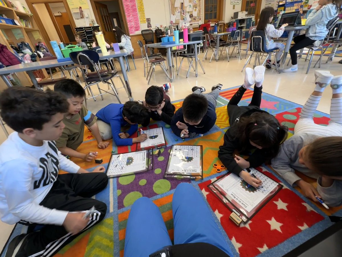 Trying some new math rotations! #EWLearns