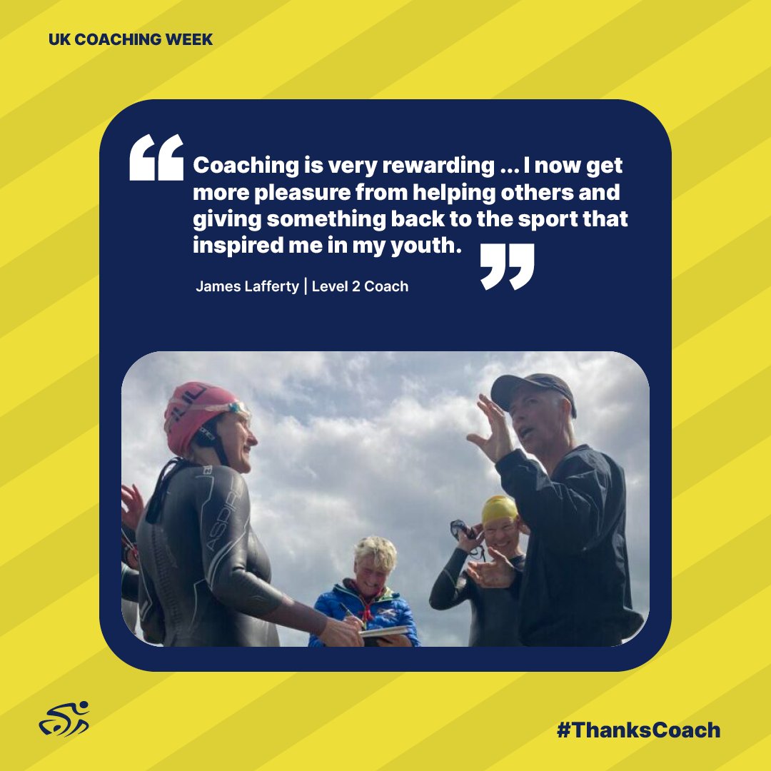 After first discovering triathlon in the 1980s, James Lafferty followed his passion by embarking on a coaching career with his local club 🌱 Read James' story 🔗 brnw.ch/21wJlY3 Want to share your appreciation? Use the #ThanksCoach below 💬 #UKCoachingWeek