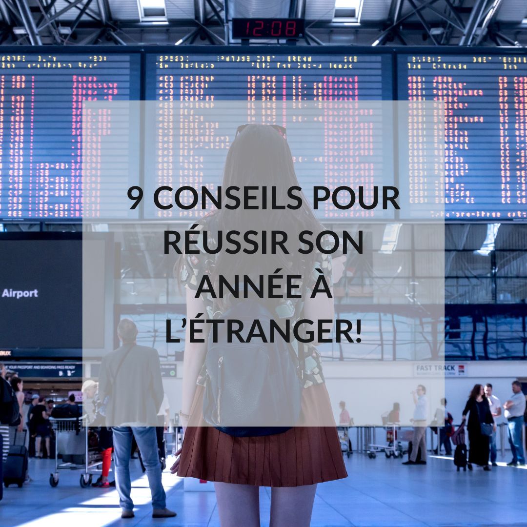 Avant de partir nous vous donnons des petits conseils ! Notre article de blog « 9 CONSEILS POUR RÉUSSIR SON ANNÉE À L’ÉTRANGER » vous aidera à mieux appréhender la vie sur place. 😊 ow.ly/T30Z50MS2wb