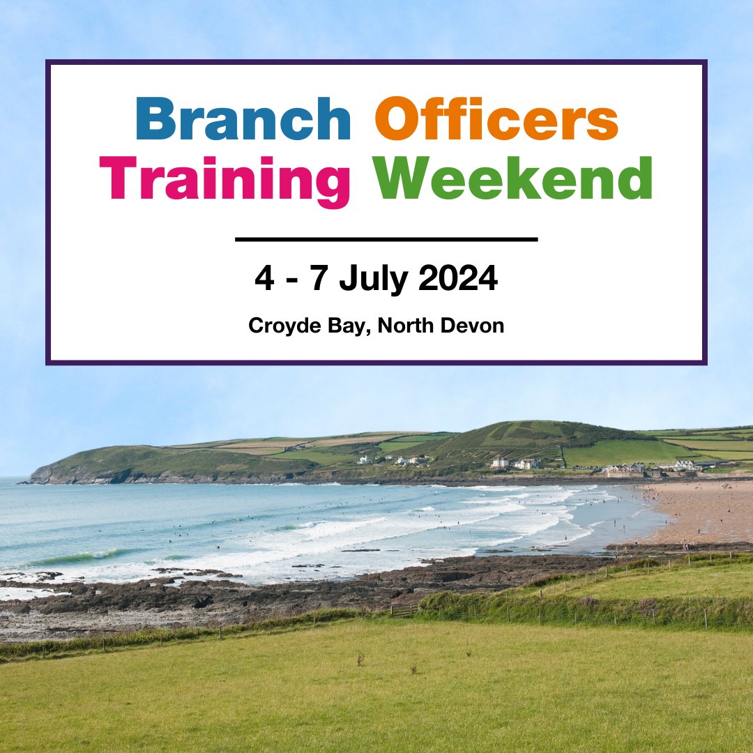 🌟 Here’s an exciting event happening in North Devon this July 🌟

Branch Officers Training Weekend - Young Members Officers - BOOK NOW!

Date: 4 – 7 July 2024
Location: Croyde Bay, North Devon 🌊☀

southwest.unison.org.uk/events/branch-…