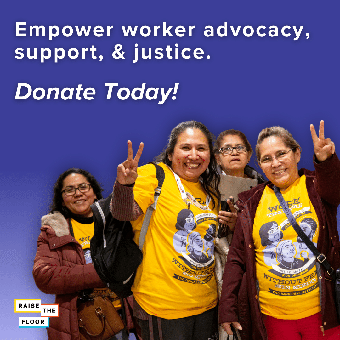 This #MayDay, donate to Raise the Floor Alliance! Your gift will allow us to provide legal support to workers, leverage the power of a coalition to pass pro-worker policies, and build a stronger movement across Illinois. Donate today at bit.ly/rtfmd