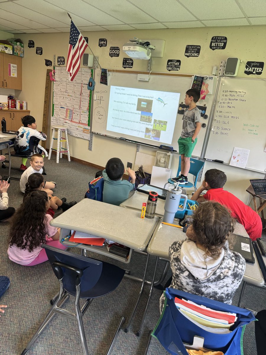 SRE_MrsParah's tweet photo. Our “thin” slides became “thick” slides to shade our exciting spring break activities! https://t.co/O3Yjva4NPM