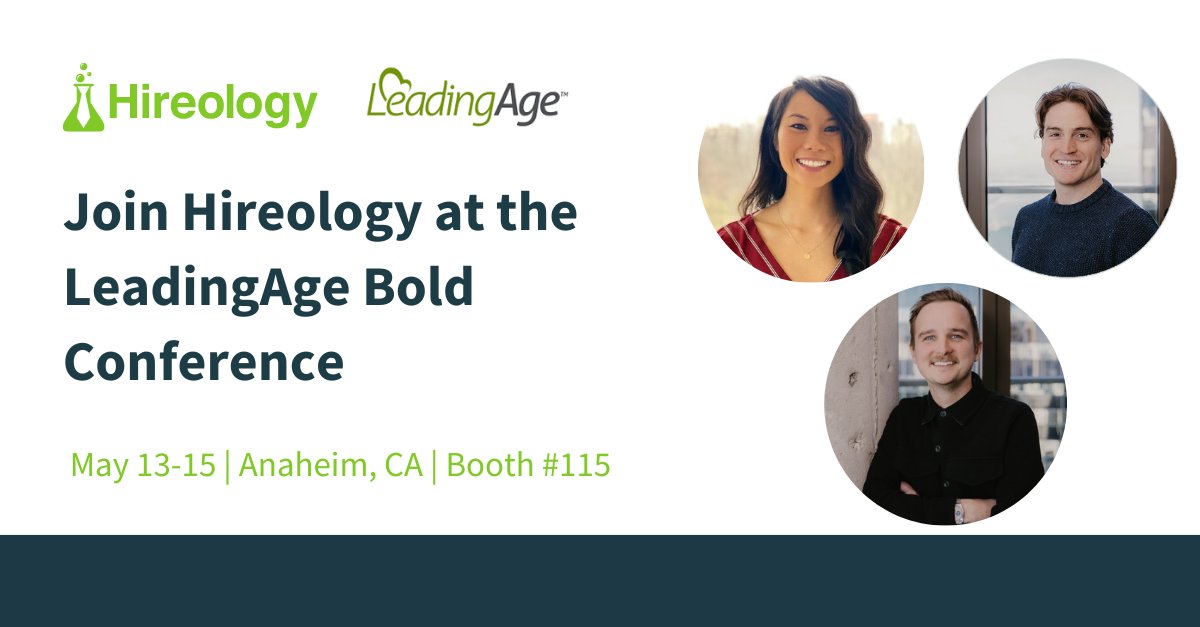Join @Hireology at the @LeadingAge Bold Conference, May 13-15th in Anaheim, CA! As a Bronze LeadingAge partner, our powerful platform offers everything you need to connect with top CNAs and RNs .Learn more here: hireolo.gy/3JJrfve