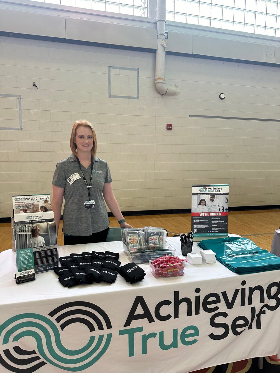 Lindsey Shirey, Talent Acquisition Specialist at #ATS #AchievingTrueSelf had so much fun at her alma mater yesterday, Greater Latrobe School District sharing information about #careeropportunities with our company! #jobopportunity #studentopportunities #atsproud #peoplematter