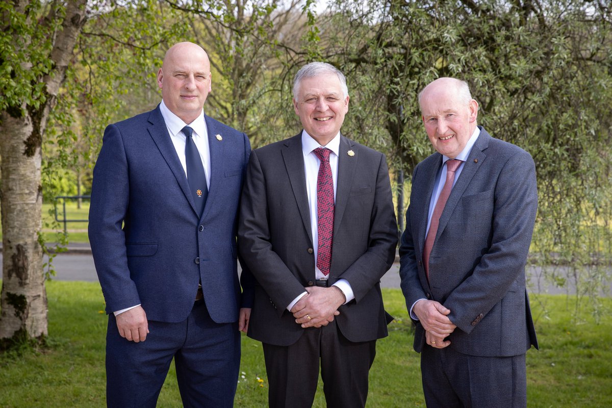 UFU elect new leadership team 👏💼Co. Armagh dairy farmer William Irvine, was voted in as president for two years and John McLenaghan was re-elected as deputy president for a second term. He will be joined by newly elected deputy president Glenn Cuddy. ufuni.org/ufu-elect-new-…