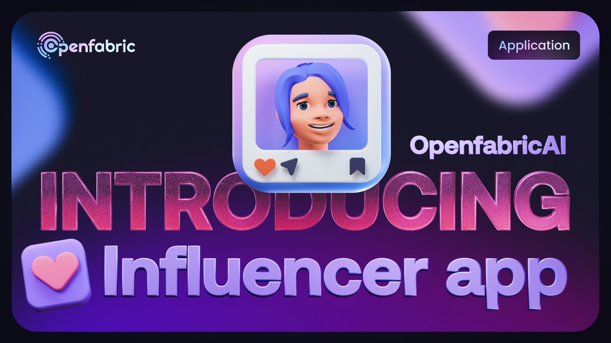 One development that's caught the eye of tech enthusiasts, educators, and creative professionals alike is the Openfabric Ai Influencer App.

ℹ️ Learn more about Openfabric Ai Influencer App: openfabric.ai/blog/introduci…

#Layer1 #Influencerapp #blog