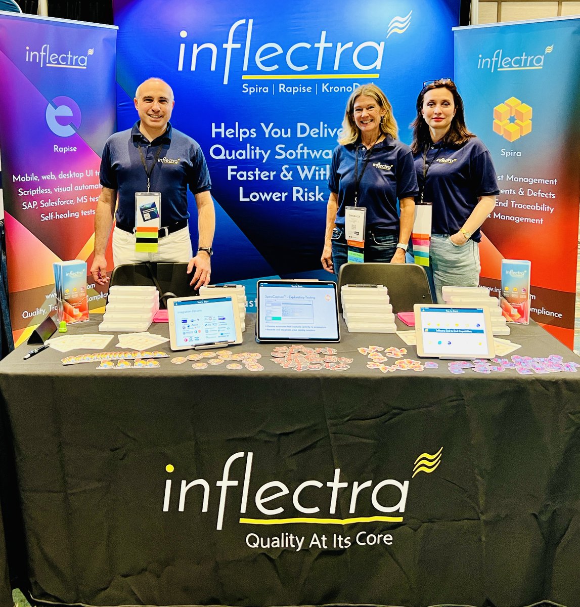 #TeamInflectra is in the house at #STAREAST! ⭐ Find us at our booth to talk all things software testing, quality assurance, and how our tools can power up your projects 🙌 We look forward to connecting with you! #STAREAST24Inflectra #InflectraSoftware #SoftwareTesting #QA