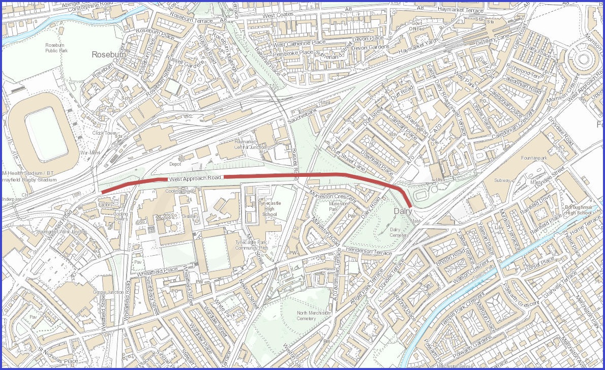 West Approach Road 🚧⛔

🔹Essential upgrade works to 6 bridges on the route;

🔹Road closed in both directions between Roseburn Street and Dundee Street, 6 May - 6 June.

#edintravel