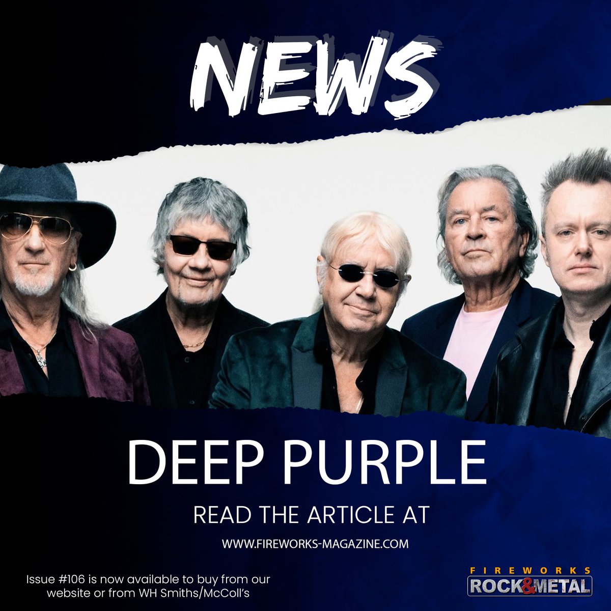 𝗖𝗢𝗢𝗟! Deep Purple Releases First Song And Video From Upcoming New Album ‘=1’. 𝘙𝘦𝘢𝘥 𝘵𝘩𝘦 𝘢𝘳𝘵𝘪𝘤𝘭𝘦 𝘩𝘦𝘳𝘦: wix.to/rfhQEHz @deeppurple @outsideorg -- BUY Issue #106 from fireworks-magazine.com 𝙐𝙆 𝙎𝙪𝙗𝙨𝙘𝙧𝙞𝙥𝙩𝙞𝙤𝙣𝙨 𝙣𝙤𝙬 𝙟𝙪𝙨𝙩 £32.