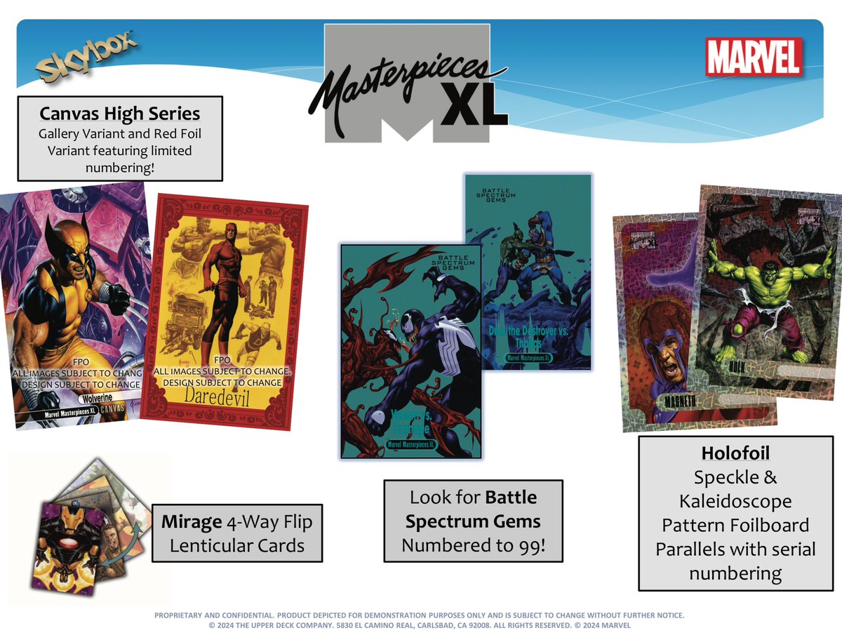 First Look! Marvel Masterpieces XL!