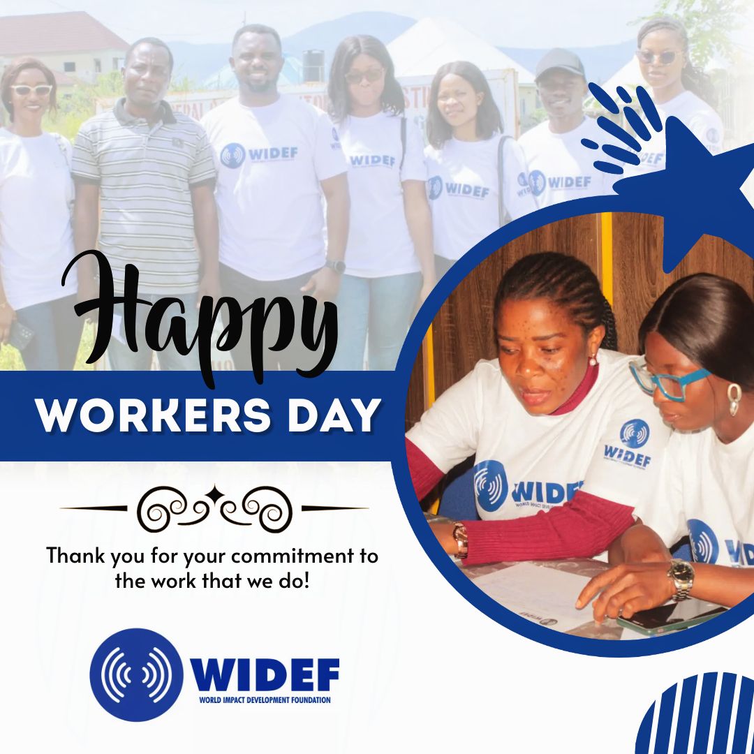 Today, we celebrate all our amazing team at WIDEF for their invaluable contributions to the work that we do.

From all of us at #WIDEF, Happy Workers' Day!

#WorkersDay 
#WIDEF
#PeaceandSecurity
#HumanRights
#GoodGovernance
#EconomicEmpowerment
#CivilSociety
#CivicSpace
#SDGs