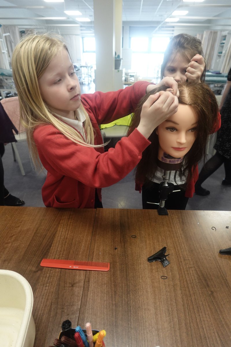 Wakefield CU (@wakefieldcu) on Twitter photo Today children in year 5 & 6 from <a href="/CherryTree_SCH/">Cherry Tree Academy</a> came in for a taster session in Hair & Beauty at <a href="/CastlefordColl/">Castleford College</a>.
What a lovely afternoon in the salons, learning hair plaiting techniques and completing a manicure treatment. Today children in year 5 & 6 from <a href="/CherryTree_SCH/">Cherry Tree Academy</a> came in for a taster session in Hair & Beauty at <a href="/CastlefordColl/">Castleford College</a>.
What a lovely afternoon in the salons, learning hair plaiting techniques and completing a manicure treatment.