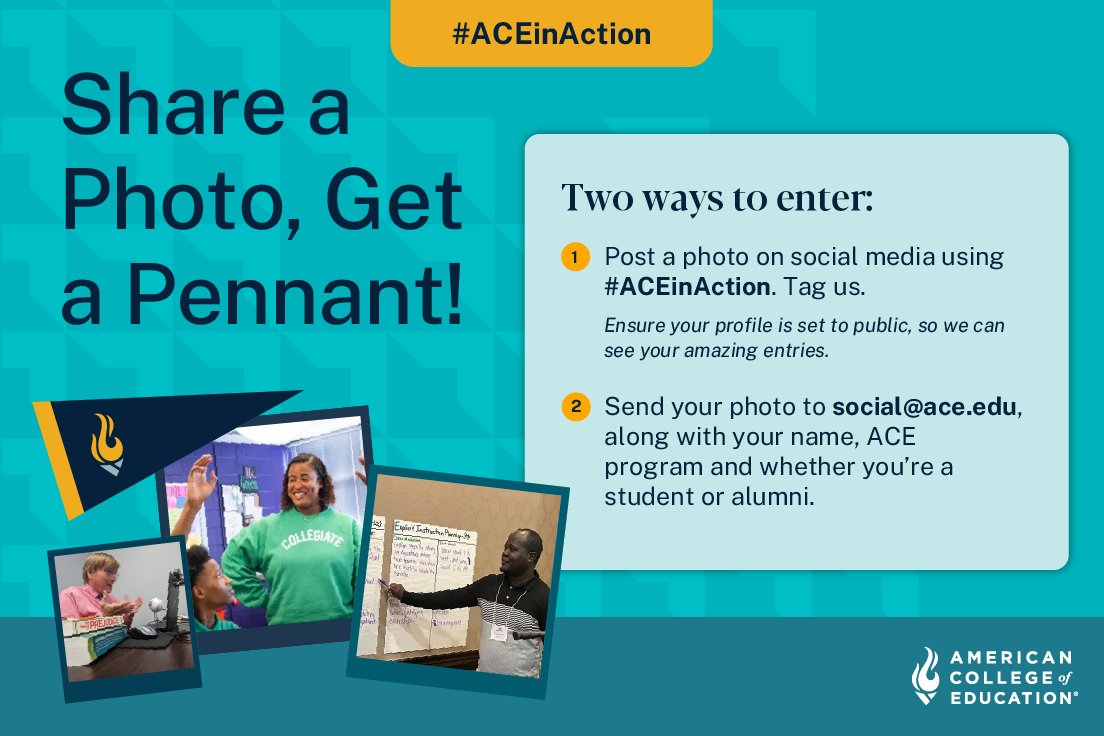 We’re loving all these #ACEinAction photos! If you’re an ACE student/alum, share a photo of you at work so you can receive your ACE pennant. But you better do it before midnight on Friday, May 10! Full details and rules here: bit.ly/3Ucvd5o
