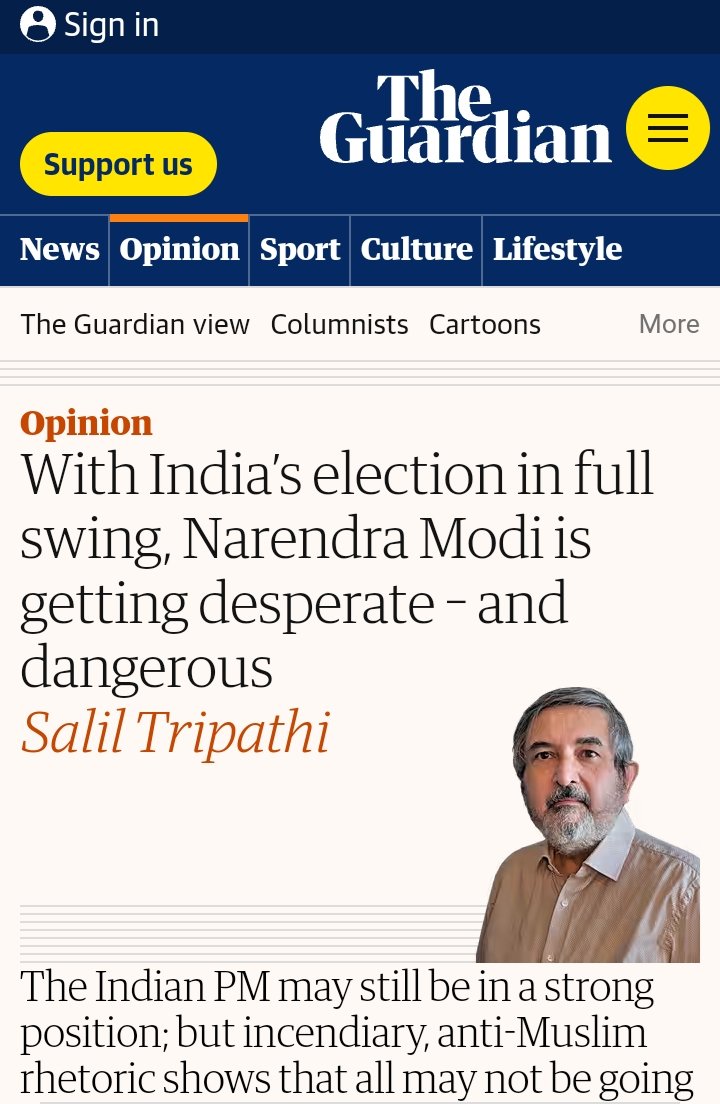 British toilet paper 'The Guardian' attempted to whitewash the atrocities committed by the British against India. Such media houses must realize that publishing such articles will only strengthen PM @narendramodi ji's resolve to achieve the target of 400 seats.