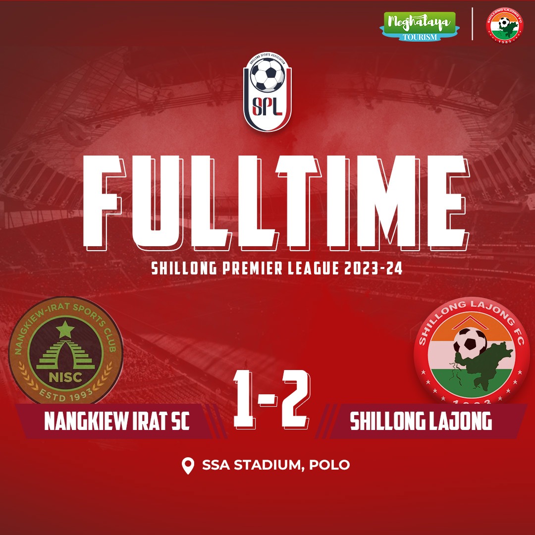 We have completed our league stage with a 2-1 win against Nangkiew Irat SC in the Shillong Premier League 💪 Onto the Semifinals now. Let's go Lajong 👊🔴 #shillongpremierleague #shillonglajong #lajong #meghalayatourism #meghalaya #sarongiakalajong