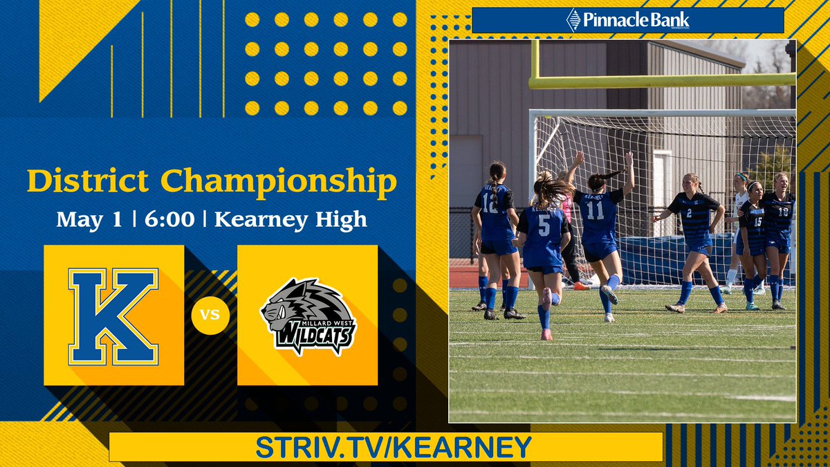 Huge game tonight at KHS as @KHSLCatsSoccer takes on @MWGirlsSoccer in A5 District final. K/O at 6. Let's pack the stands and cheer on the Ladies. If cannot attend, game will be streamed for free on our @pinnbank @strivsports channel. @ryanhogue24 @MWHSactivities