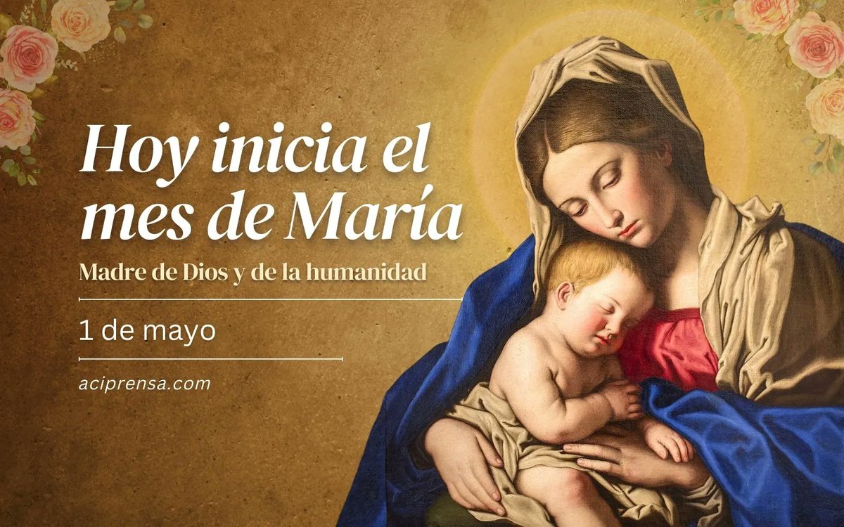 margavida's tweet photo. Mayo mes de María 🙏🙏🙏 https://t.co/5dsrkkNgK6