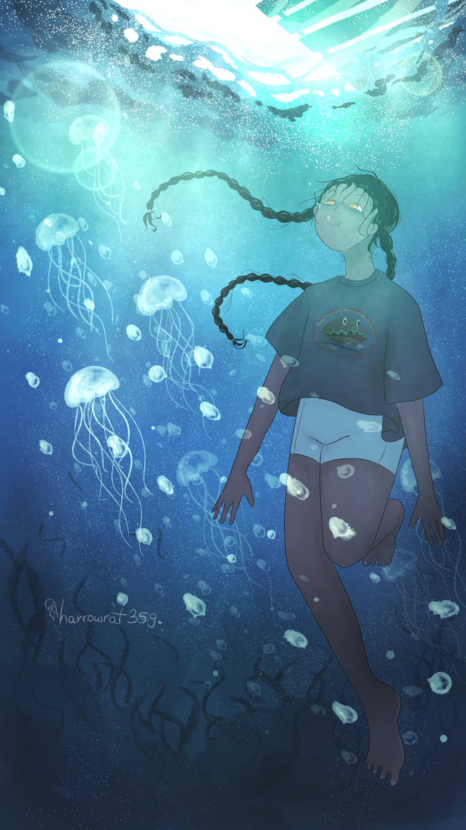 oh to be a nona swimming with the jellyfishes #nonatheninth #TheLockedTomb