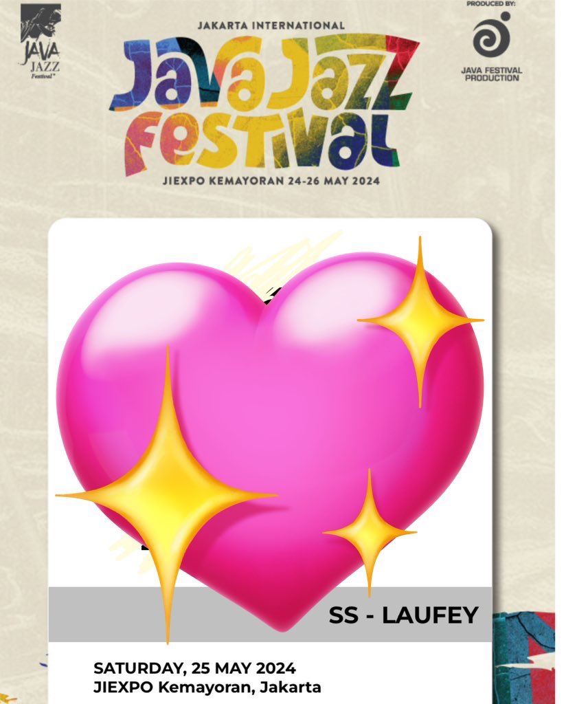 🎼WTS JJF 2024🎶
📌 2 Tiket Daily Pass (Sabtu)+ Spesial show laufey

😿 Dijual karena ga bisa hadir

For info hit dm 🙌
🚫 NO SCAM 🚫
#javajazzfestival #WTS #JJ2024 #JJF2024 #JAVAJAZZFESTIVAL2024