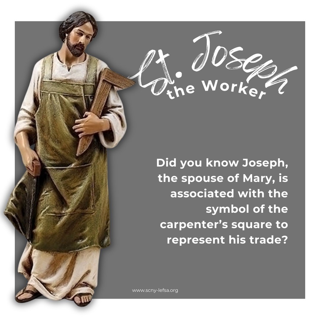 Feast of Saint Joseph the Worker.  #SaintJosephTheWorker #CatholicSaints