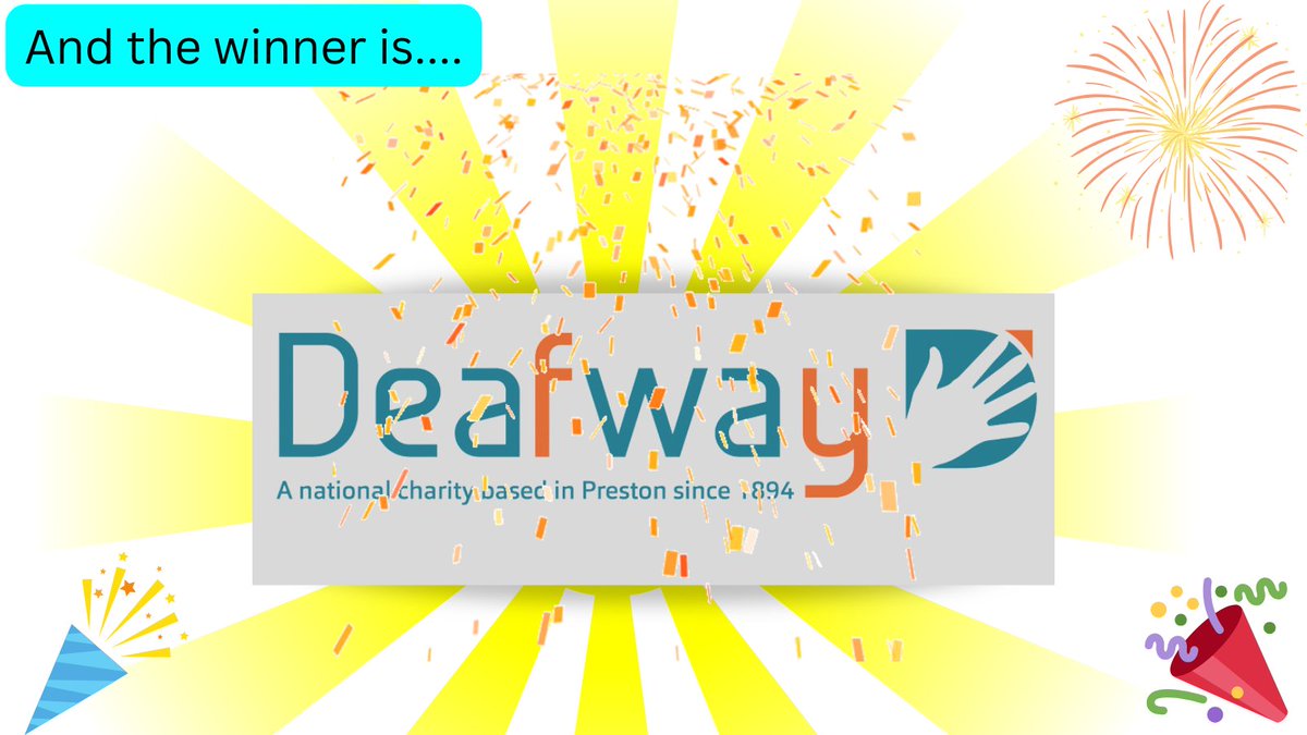 A huge thank you to all of the charities that took part in our April charity poll and everyone who voted! We've tallied up the votes and the winners are *drum roll* @deafwayorg! Well done to Deafway for winning a donation of 20% of our profits this April 😃
