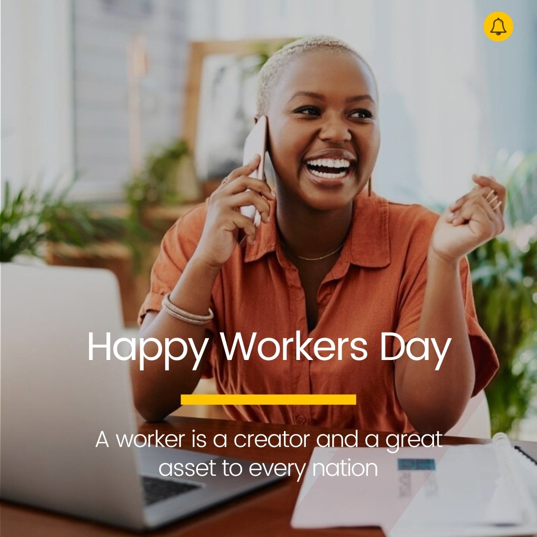 Happy Workers' Day to all the creative and analytical minds shaping different industries and sparking innovation! Let's continue crafting a world where creativity knows no bounds. #HappyWorkersDay #Yournotify