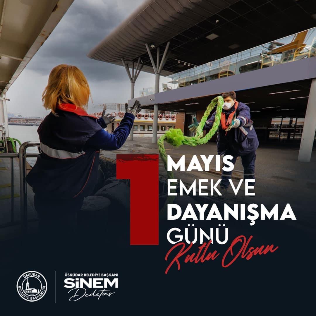 İşçinin, emekçinin ve alın terinin bayramı #1Mayıs Emek ve Dayanışma Günü kutlu olsun..
#SinemDedetaş
#ÜsküdarBelediyesi