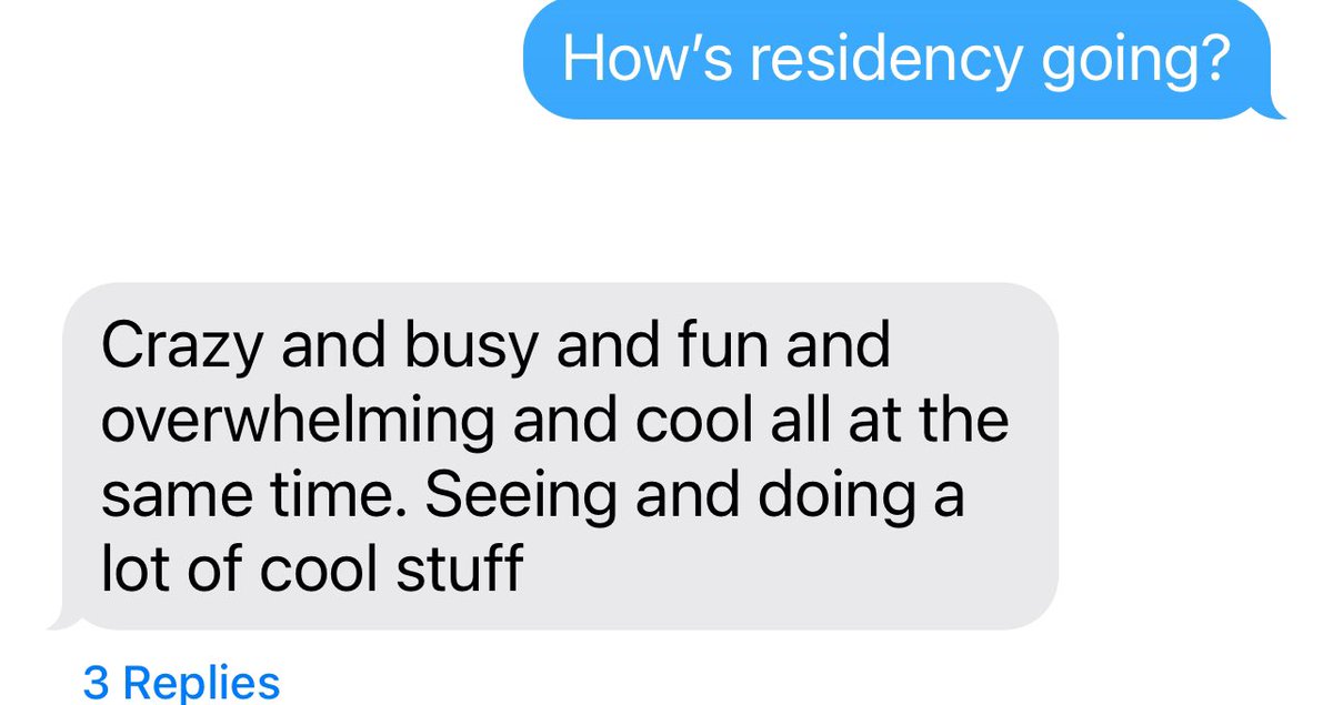 Random check-in with a former @slusom student who’s in integrated vascular surgery elsewhere. His answer to “how’s residency going” really encapsulates vascular and why a lot of us go into it…