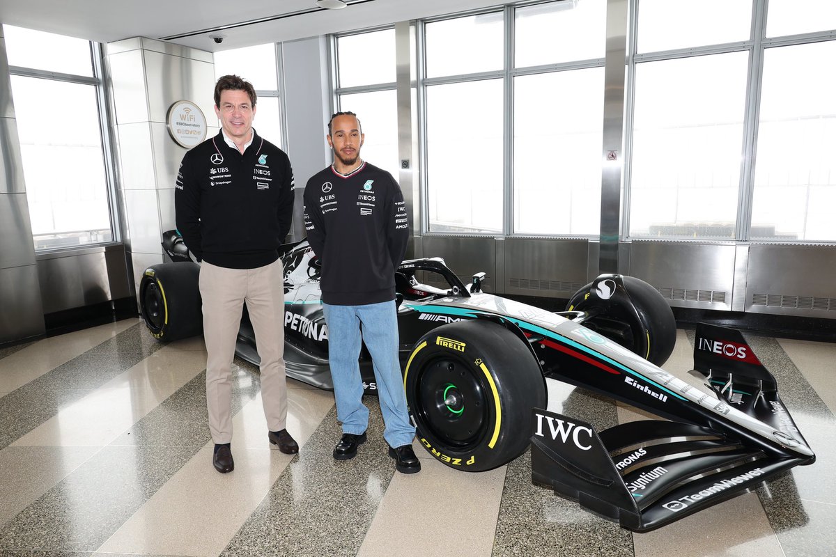 ￼Check out the iconic Mercedes-AMG PETRONAS F1 Team car on the 86th floor of ESB! Get tickets here: esbo.nyc/94y