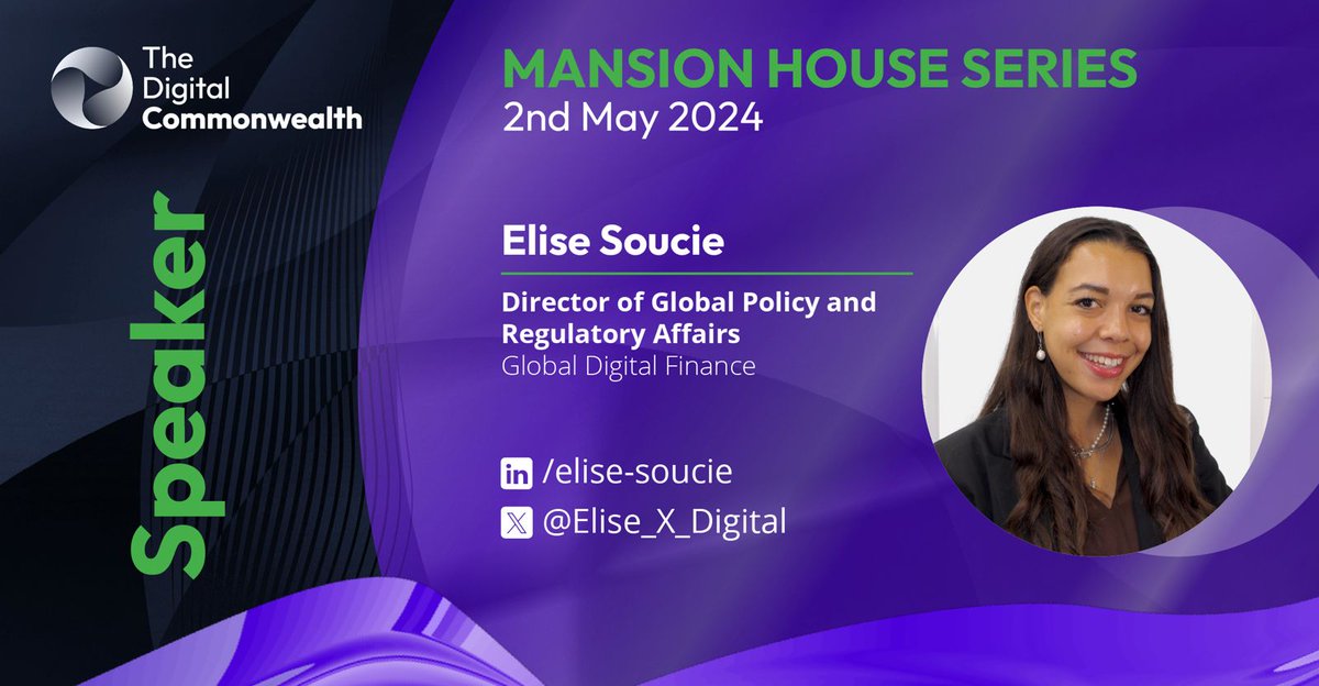 Delivering our Keynote on: 'Preserving the Singleness of Money in a New Digital World' we have @Elise_X_Digital, Director of Global Policy & Regulatory Affairs @GlobalDigitalFi 🗣️ 🎟️ lu.ma/4o3st270