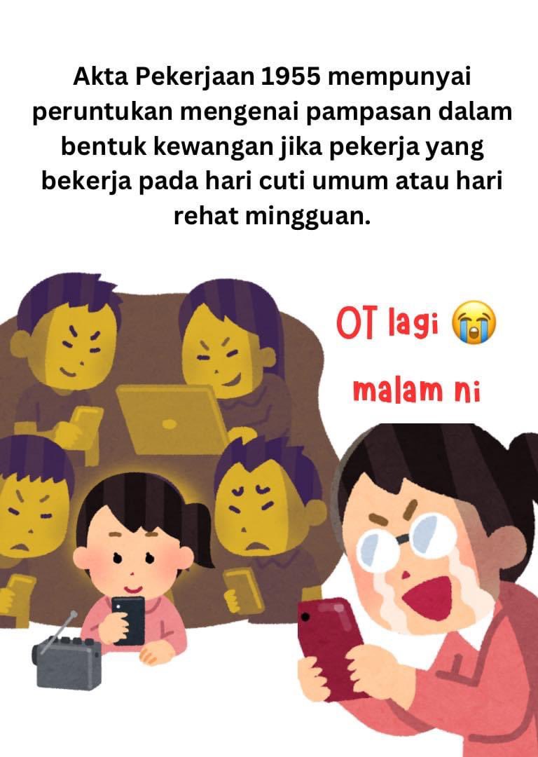 Adakah Anda Bekerja pada Hari Rehat?

Menurut Akta, jika seseorang pekerja itu bekerja  pada hari rehat,

i. gaji setengah hari jika dia bekerja kurang daripada separuh waktu biasa kerja harian;

Thread.