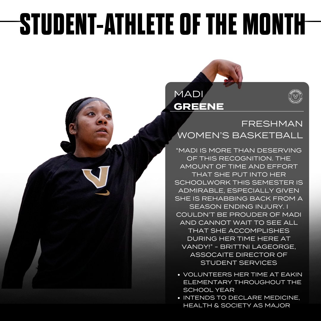 Our April Student-Athletes of the Month are Cole Sherwood and Madi Greene ! Swipe to read more about their accomplishments!