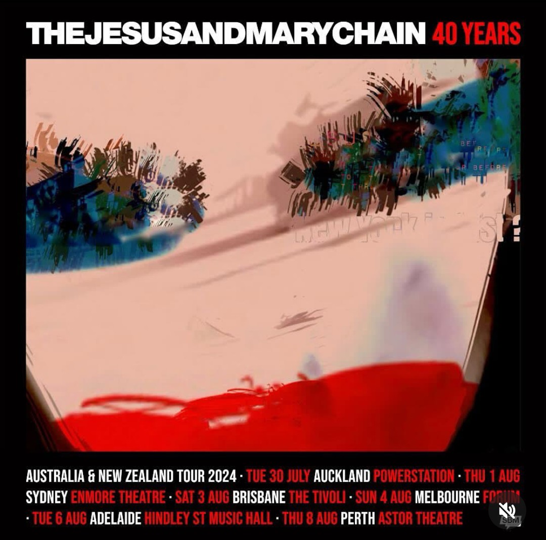 The Jesus and Mary Chain anuncia nuevas fechas de su actual gira '40 Years' por #Australia 🇦🇺 y #NuevaZelanda 🇳🇿.
¿Se darán una vuelta con este tour?