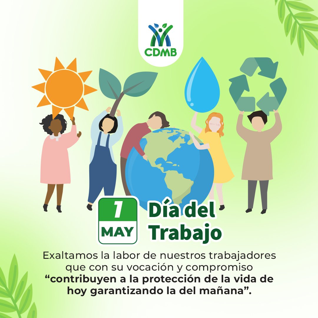 #DiaDelTrabajador | Exaltamos el trabajo que con amor, compromiso, valentía y entrega realizan los hombre y mujeres que colaboran con su conocimiento y esfuerzo cotidiano en la construcción de un mejor ambiente 🌱 El trabajo es diario para la protección de un mejor planeta.