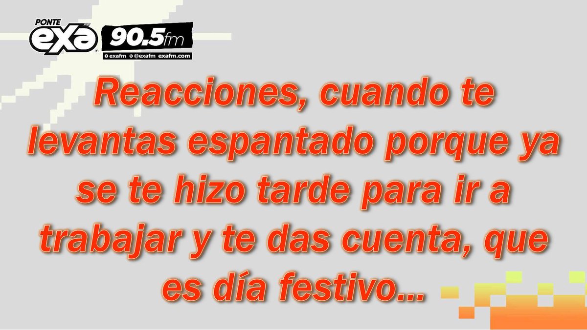 Me paro en friega y me mareo. 😂🤭🤔😝🤨🫣
#exaFm #exa905 #exaAcambaro #EnTodasPartes #Ponteexa #Despertar #Tarde #Trabajo #DiaFestivo #SomosExa