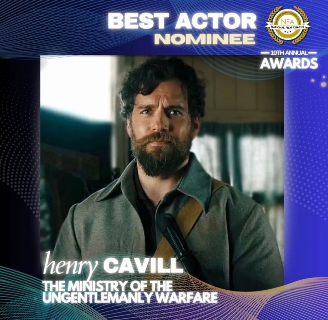 Henry Cavill received a nomination from the #NationalFilmAwards for 'Best Actor' for his Role as Gus March-Phillips in ‘The Ministry of Ungentlemanly Warfare’

CONGRATULATIONS 💙 

#NationalFilmAwardsUK