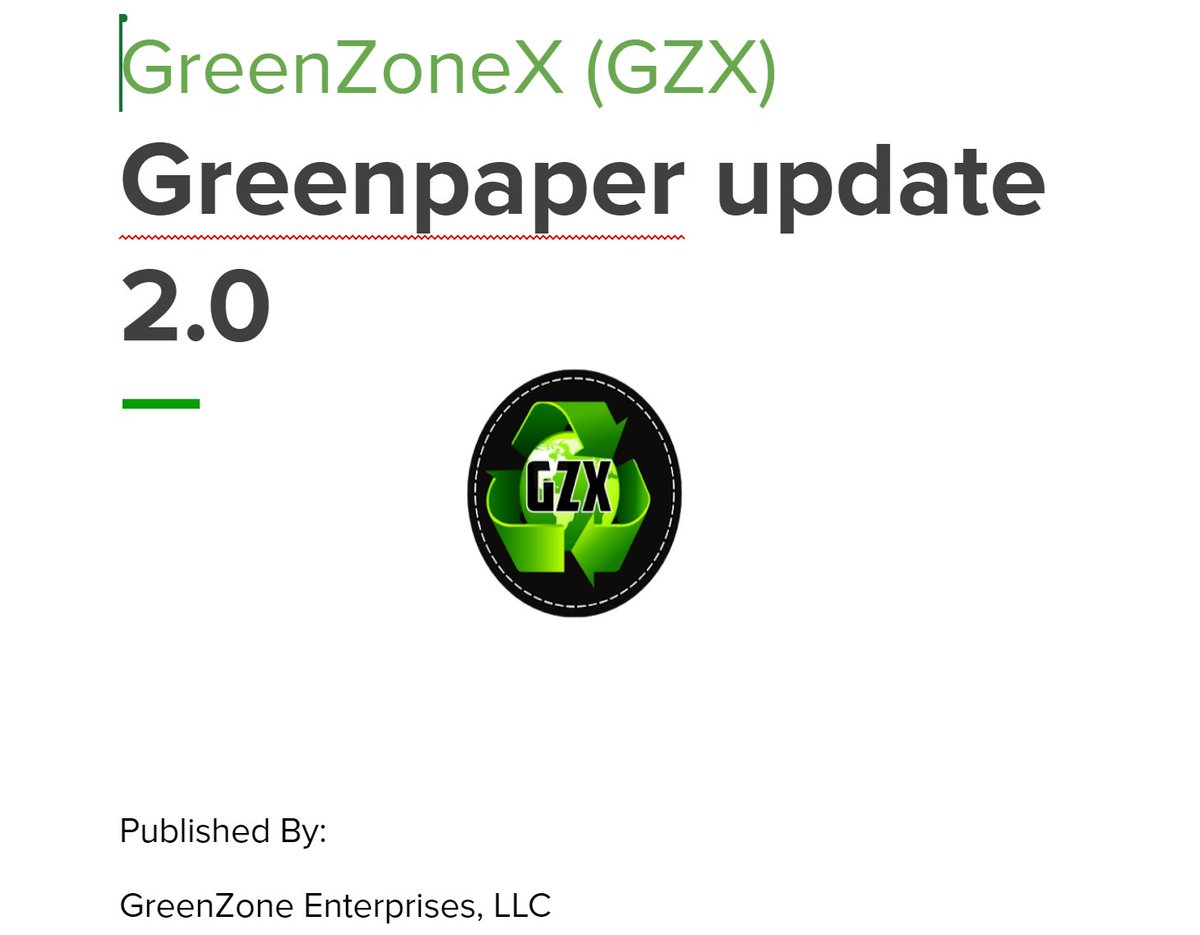 🌍 Attention environmental enthusiasts! With the 3-year anniversary of $GZX on the horizon, we're thrilled to introduce Greenpaper 2.0! 📜 Explore our evolution, uncover the future roadmap, and be part of the eco-conscious crypto movement. Let's amplify recycling efforts and…