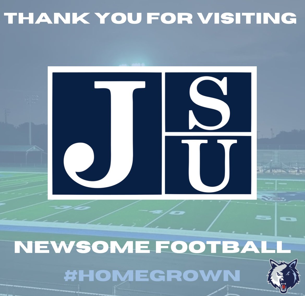 Thank you @coachgallon and @jacksonstatefb for stopping by to recruit our guys!! #HOMEGROWN #Recruittheden