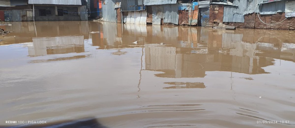 Wanavijiji flooding update #MakingSlumsVisible Current situation now in Mukuru Viwandani ward following last nights rainfall #flooding #Inclusivecities